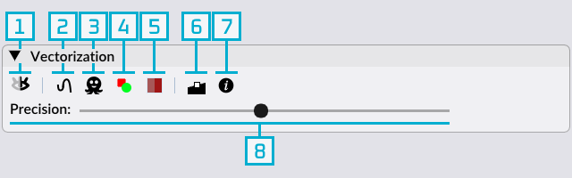 application's vectorization panel