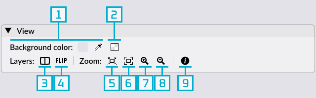 application's view panel