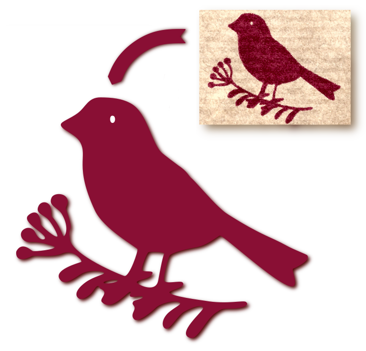 Convert the scanned image of a bird to a clean unicolor vector image with VectorEZ